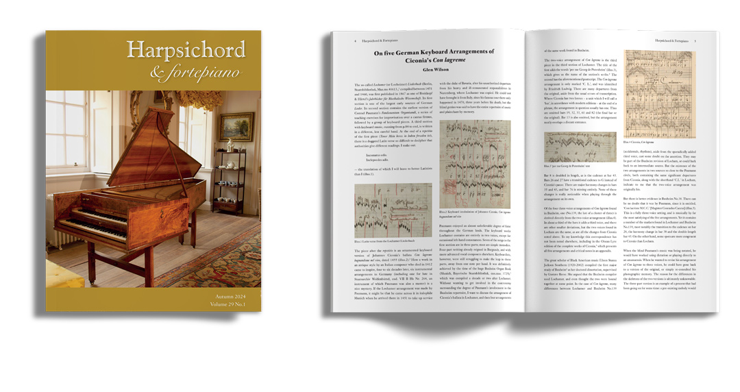 Harpsichord & Fortepiano magazine - Autumn 2024