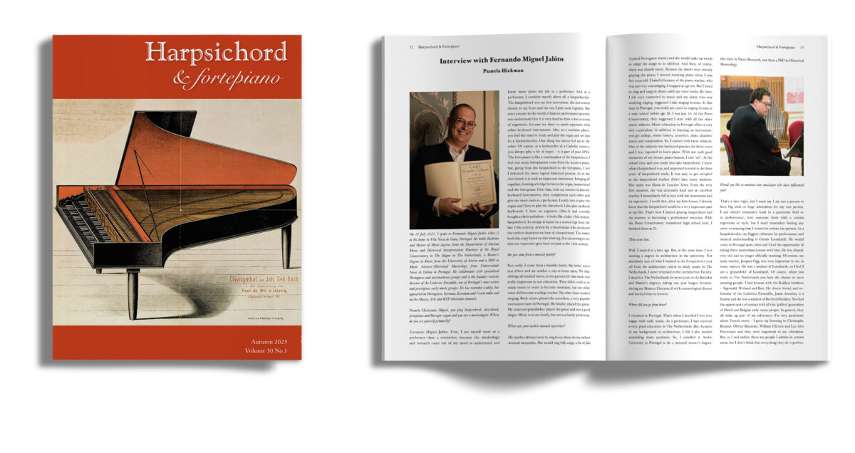 Harpsichord & Fortepiano Magazine - Autumn 2025